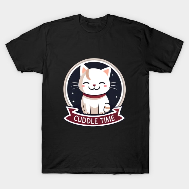 Cuddle Time Cute Cat Lovers T-Shirt by by Joerdis Rosenpfeffer